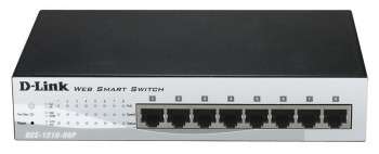 Маршрутизатор D-Link Коммутатор DES-1210-08P WEB Smart III 8 PoE ports 10/100Mbps